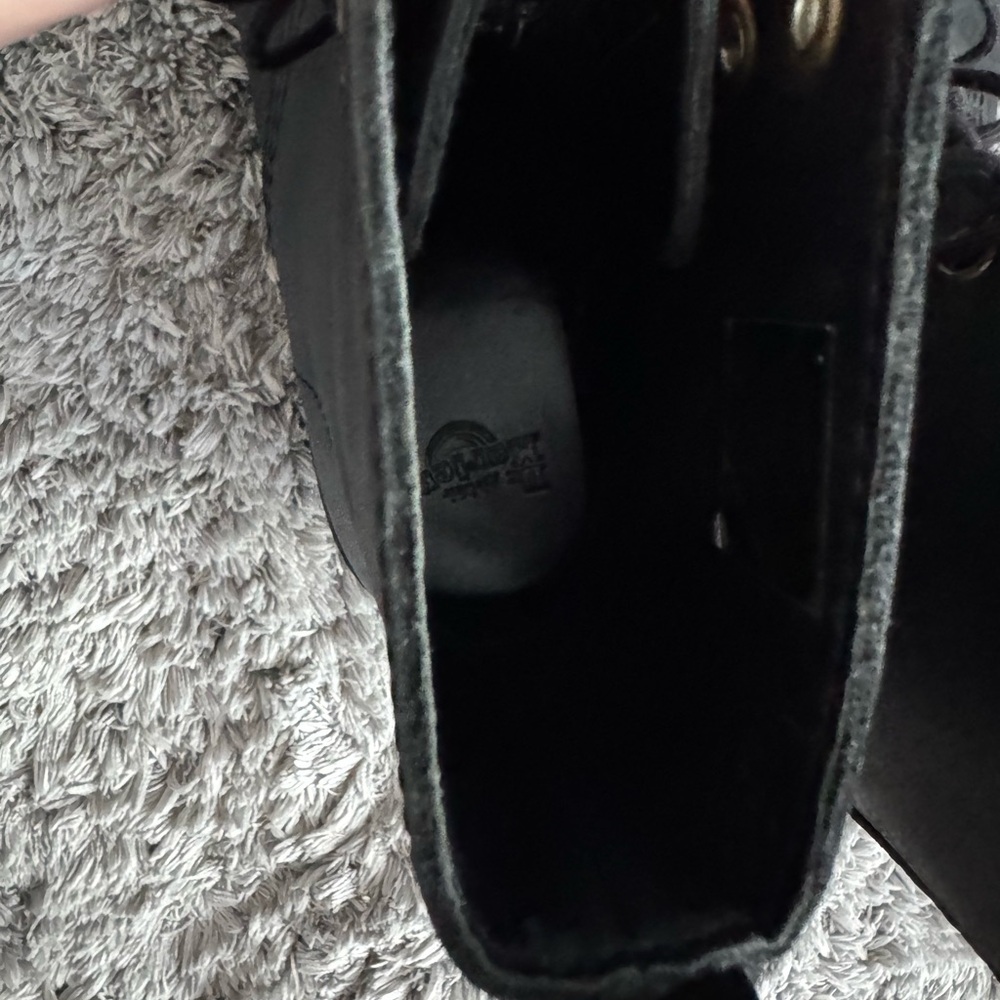 Dr. Martens Black Leather Women's Boots - Picture 5 of 9